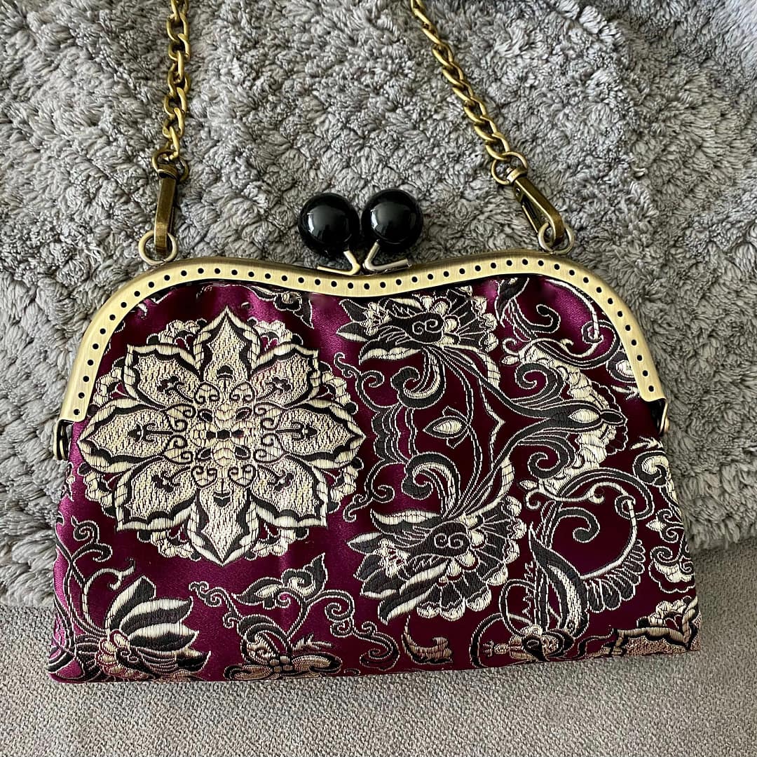 Solstice deep grape color frame bag